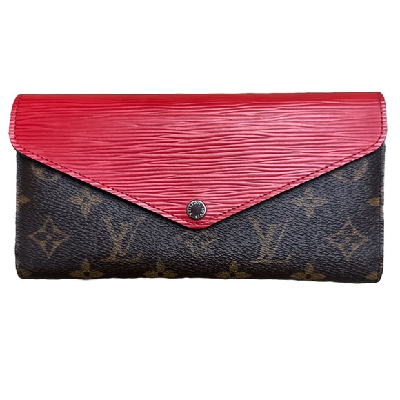 Louis Vuitton Handbags - 6471-Louis Vuitton Piment Epi Monogram Canvas Marie Lou Long Wallet